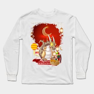 The Dragon with the Eyes of Crescent Flames Long Sleeve T-Shirt